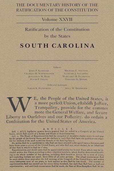 The Documentary History of the Ratification of the Constitution, Volume 27