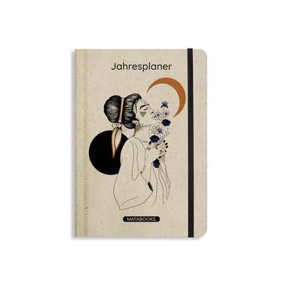 matabooks – Nachhaltiger A5 Kalender/Jahresplaner/Organizer/Terminkalender aus Graspapier – Samaya (Achtsamkeit)