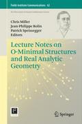 Lecture Notes on o-Minimal Structures and Real Ana