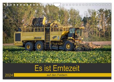 Es ist Erntezeit auf den Feldern (Wandkalender 2024 DIN A4 quer), CALVENDO Monatskalender