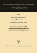 Untersuchungen über den Einfluß unterschiedlicher 