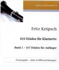 167 Etüden für Anfängerfür Klarinette (ohne Griffbezeichnungen)