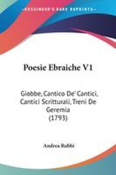 Poesie Ebraiche V1