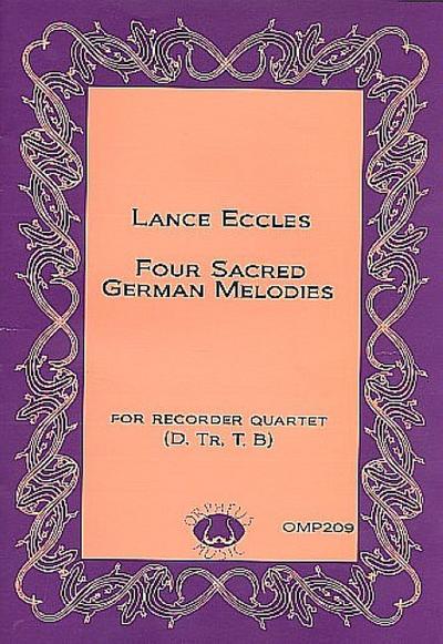 4 sacred German Melodiesfor 4 recorders (SATB)