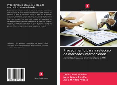 Procedimento para a selecção de mercados internacionais