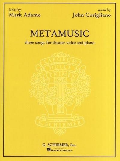 Metamusic: Three Songs for Theater Voice and Piano