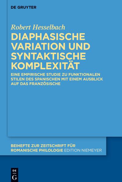 Diaphasische Variation und syntaktische Komplexität