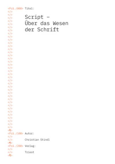 Script - Über das Wesen der Schrift