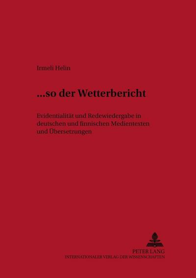 ... "so der Wetterbericht"