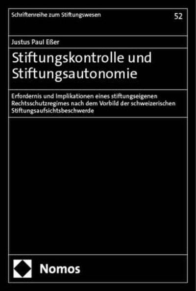 Stiftungskontrolle und Stiftungsautonomie