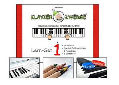 Klavierzwerge Band 1 Set(Buch +Sticker +Armbänder +Buntstifte)