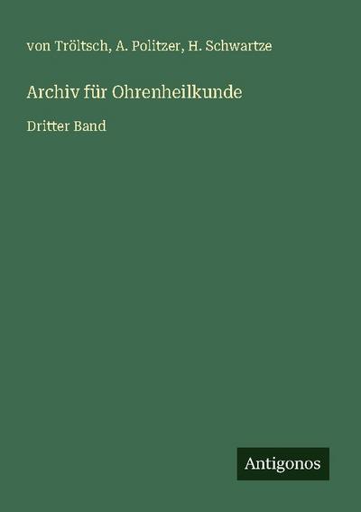 Archiv für Ohrenheilkunde