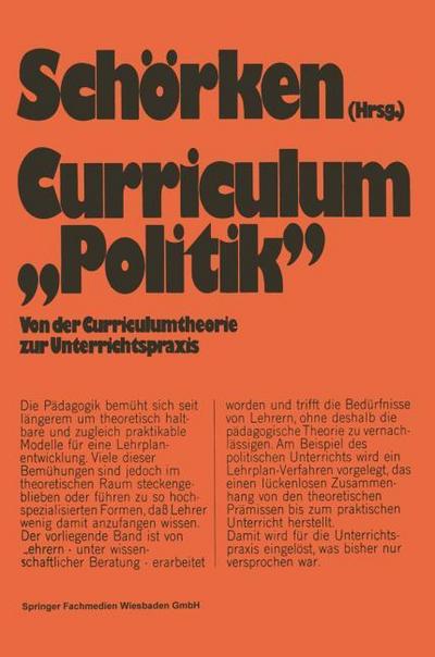 Curriculum ’Politik’