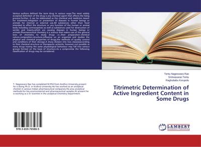Titrimetric Determination of Active Ingredient Content in Some Drugs