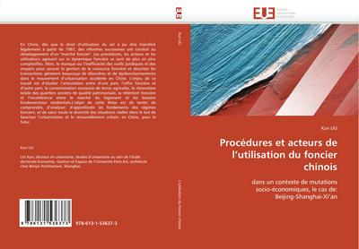 Procédures Et Acteurs de l’’utilisation Du Foncier Chinois