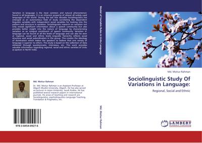Sociolinguistic Study Of Variations in Language: