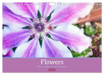 Vibrancy of flowers (Wall Calendar 2026 DIN A4 landscape), CALVENDO 12 Month Wall Calendar