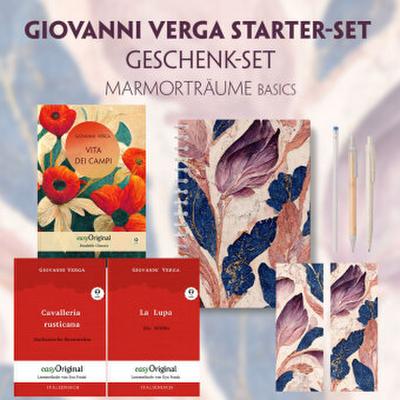 Vita dei campi Starter-Paket Geschenkset - 3 Bücher (mit Audio-Online) + Marmorträume Schreibset Basics, m. 3 Beilage, m. 3 Buch