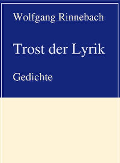 Trost der Lyrik