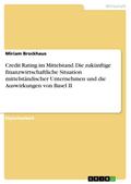 Credit Rating im Mittelstand. Die zukünftige finanzwirtschaftliche Situation mittelständischer Unternehmen und die Auswirkungen von Basel II