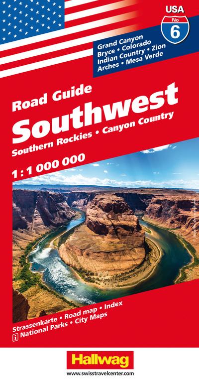 Hallwag USA Road Guide 06. Southwest 1 : 1 000 000