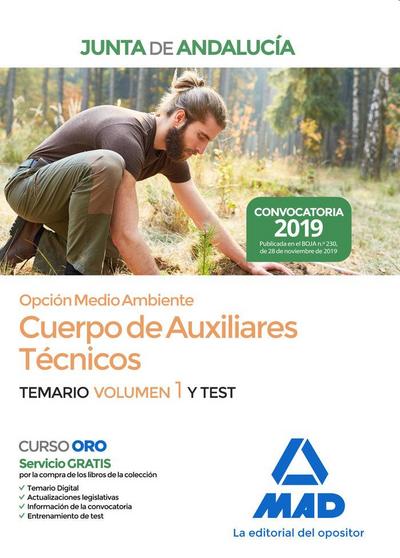 Cuerpo de auxiliares técnicos opción medio ambiente de la Junta de Andalucía, temario y test