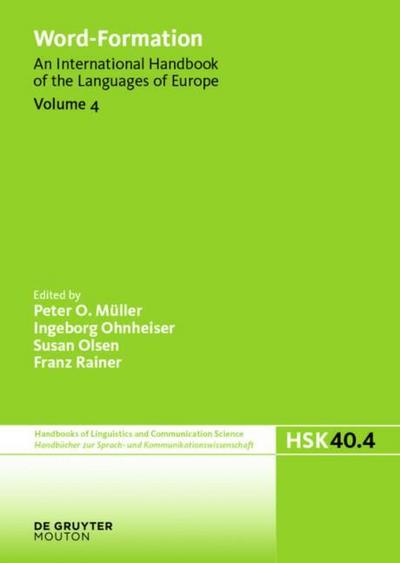 Word-Formation, Volume 4, Word-Formation
