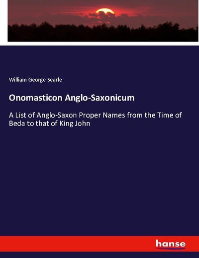 Onomasticon Anglo-Saxonicum