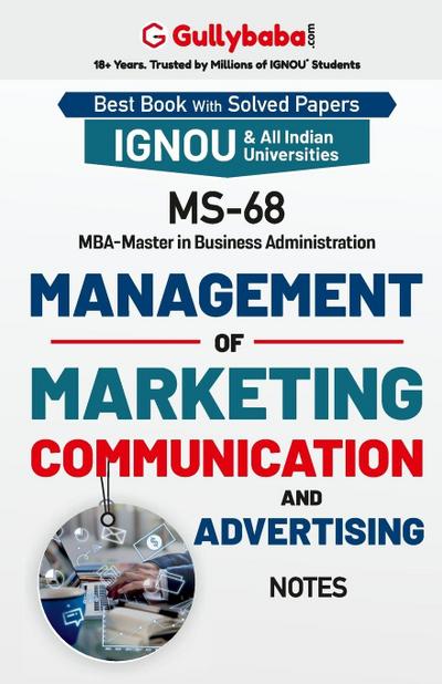 MS-68  Management of Marketing Communication and Advertising