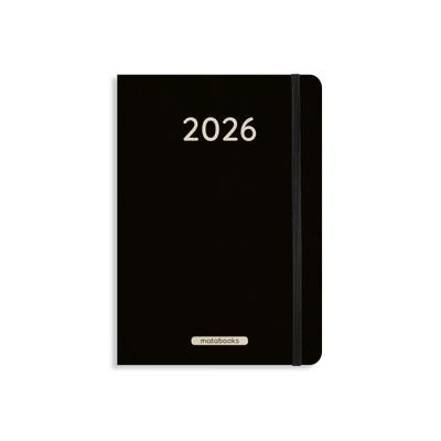 matabooks - A5 Kalender Samaya 2026 Farbe: Black (DE/EN)