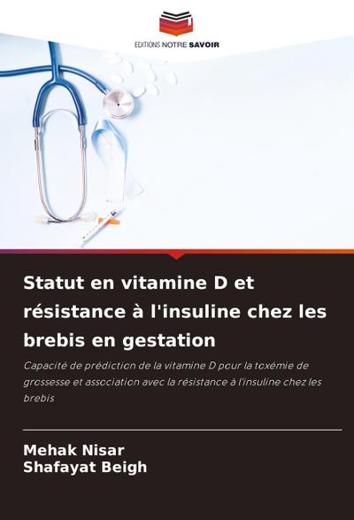Statut en vitamine D et résistance à l’insuline chez les brebis en gestation