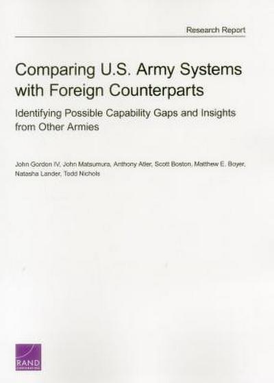 Comparing U.S. Army Systems with Foreign Counterparts