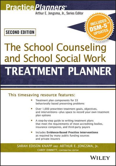 The School Counseling and School Social Work Treatment Planner, with Dsm-5 Updates, 2nd Edition
