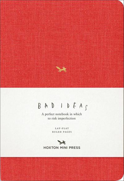 A Notebook for Bad Ideas (Red/Lined)