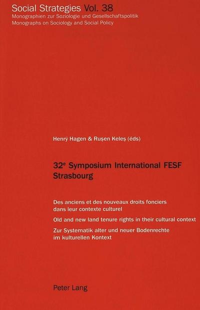 32 e Symposium International FESF Strasbourg