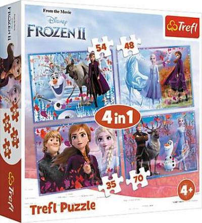 4 in 1 Puzzle - Disney Frozen (Kinderpuzzle)