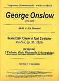 Sextett Es-Dur op.30für 2 Violinen, Viola, Violoncello, Kontrabass und Klavier