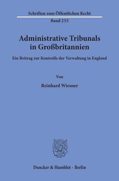 Administrative Tribunals in Großbritannien.