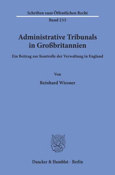 Administrative Tribunals in Großbritannien.