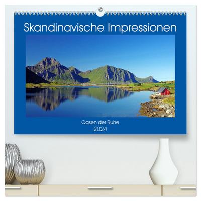 Skandinavische Impressionen - Oasen der Ruhe (hochwertiger Premium Wandkalender 2024 DIN A2 quer), Kunstdruck in Hochglanz