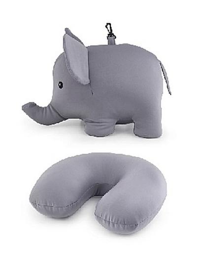 Zip & Flip Nackenkissen ELEFANT von Kikkerland Kuscheltier Kinder-Kissen Reise