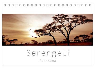 Serengeti Panorama (Tischkalender 2024 DIN A5 quer), CALVENDO Monatskalender