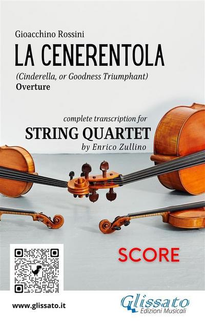 String Quartet score "La Cenerentola" overture by Rossini