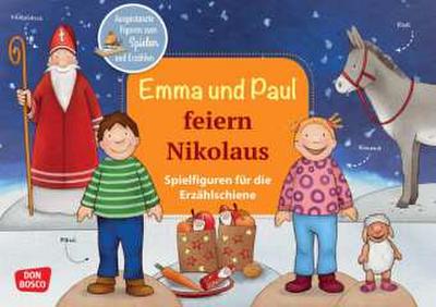 Emma und Paul feiern Nikolaus. Erzählschienen-Figurenset, m. 1 Beilage