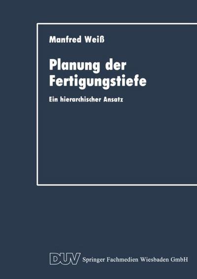 Planung der Fertigungstiefe