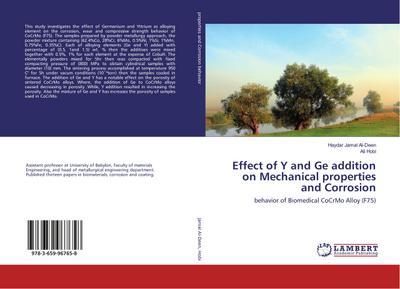 Effect of Y and Ge addition on Mechanical properties and Corrosion