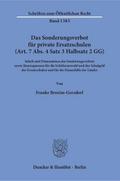 Das Sonderungsverbot für private Ersatzschulen (Art. 7 Abs. 4 Satz 3 Halbsatz 2 GG).