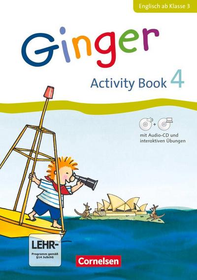 Ginger - Allgemeine Ausgabe Activity Book 4. Ab Klasse 3. Mit interaktiven Übungen online