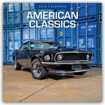 American Classic Cars - Klassische Amerikanische Autos 2026 - 16-Monatskalender