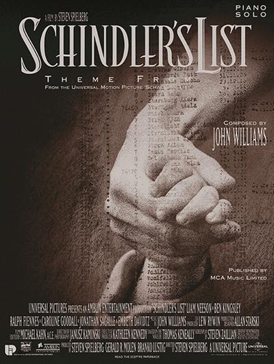 Schindlers Liste: Einzelausgabefür Piano solo